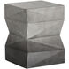 Niran 24 X 18 inch Grey / Black Outdoor End Table